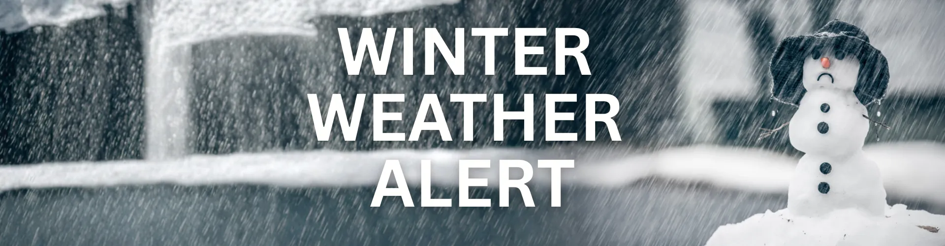 Winter Weather Alert banner