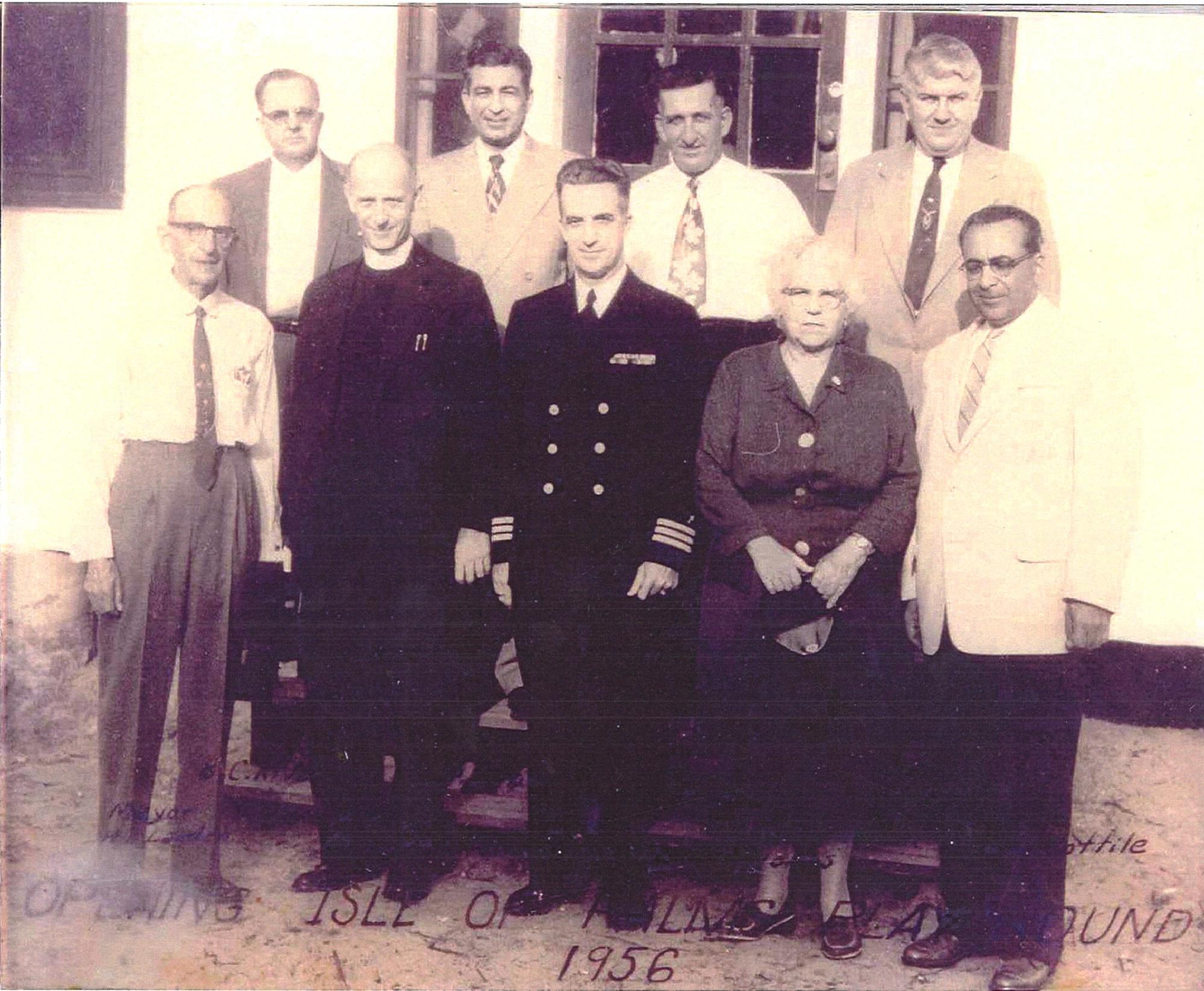 Isle of Palms City Hall staff 1956 historic photo