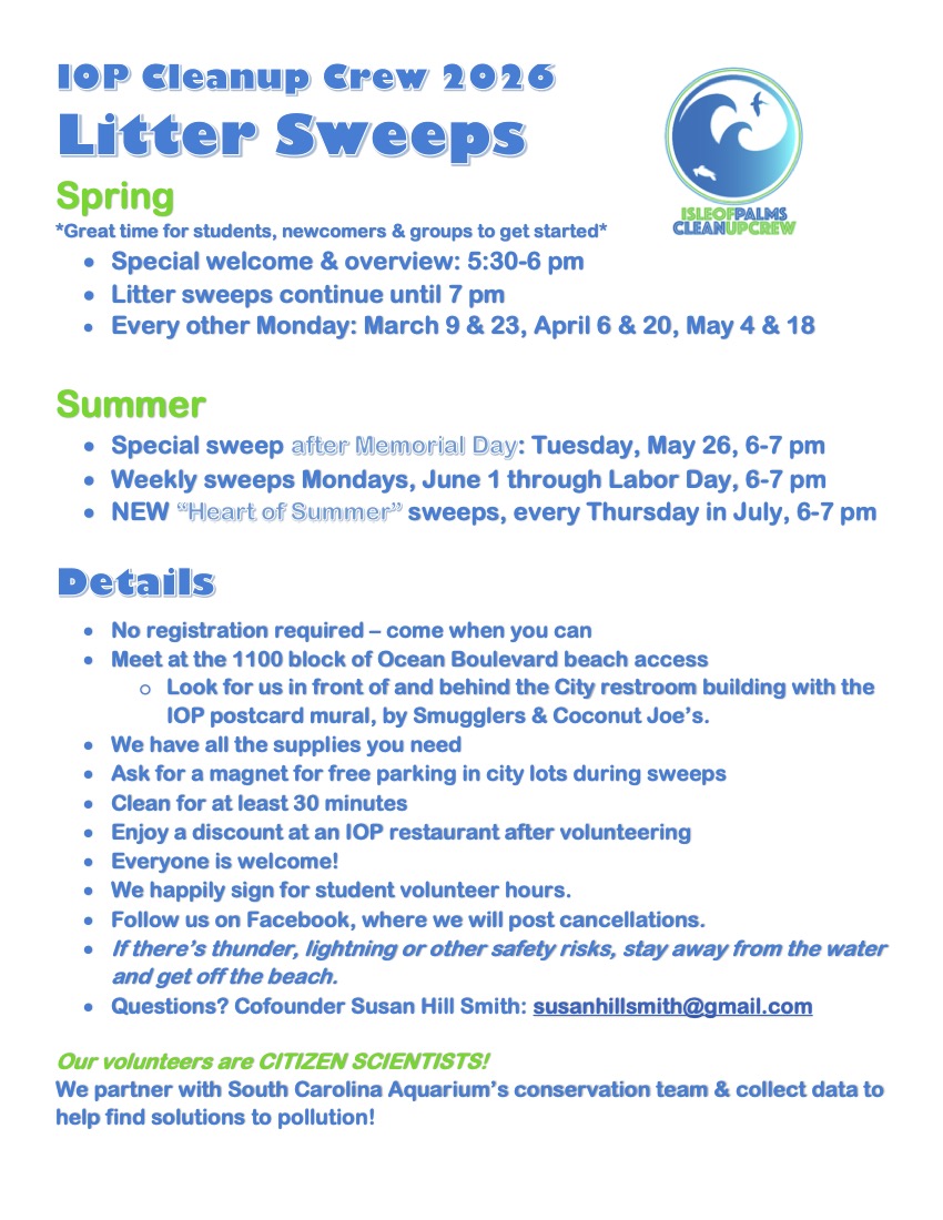 cleanup crew litter sweep schedule